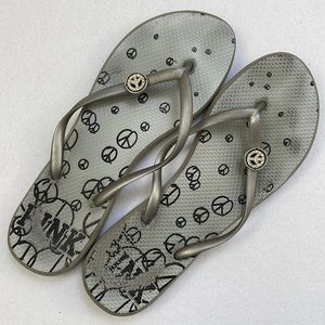 VS PINK Peace Flip Flops